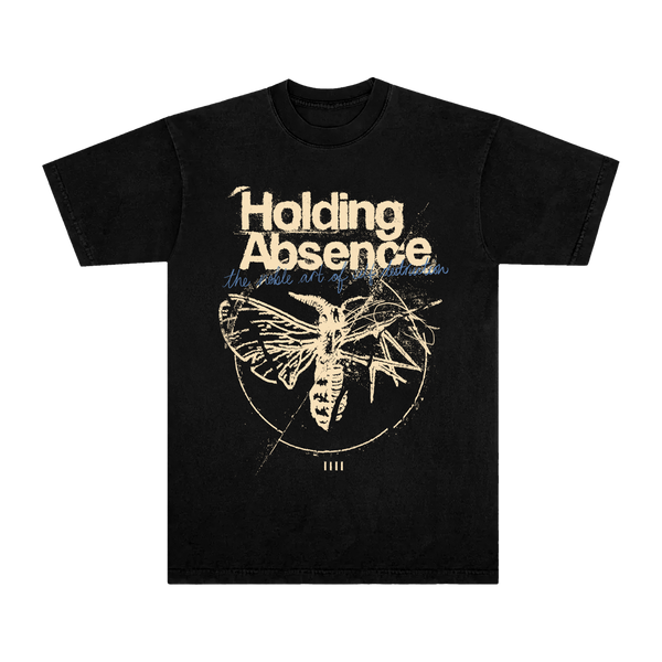 Blossom Moth Black Tee