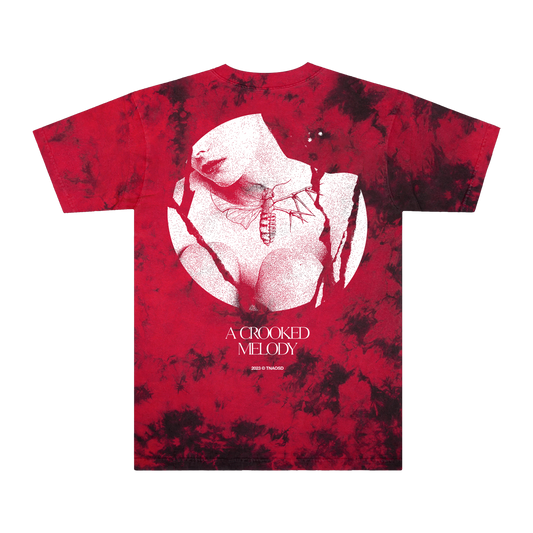 Crooked Melody Red Tie Dye Tee