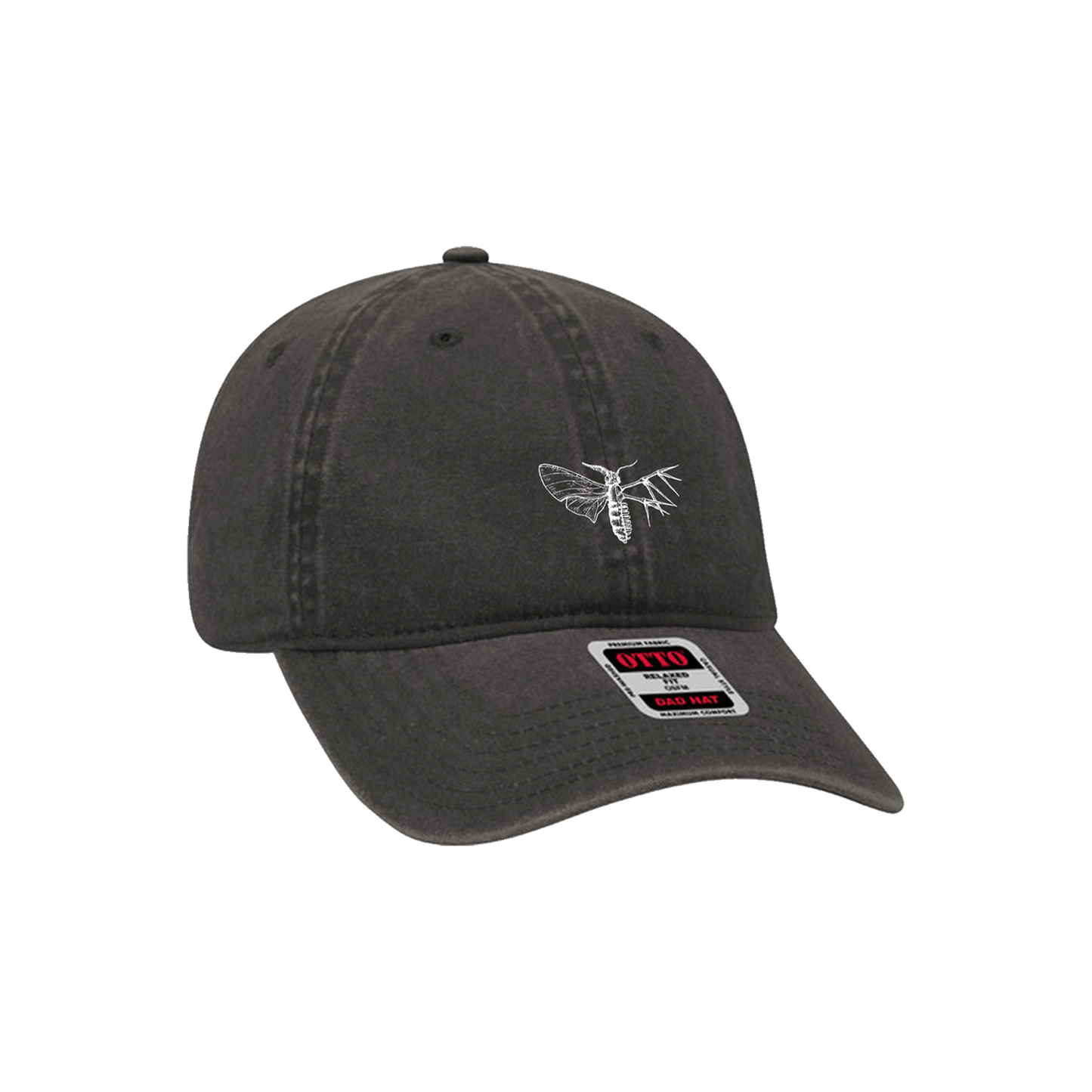 Pigment Dyed Dad Hat (Black)